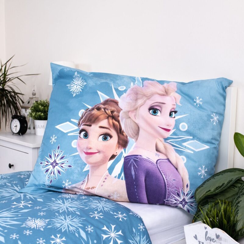 Frozen Dekbedovertrek Anna en Elsa - Eenpersoons - 140 x 200 cm - Katoen - Afbeelding 6