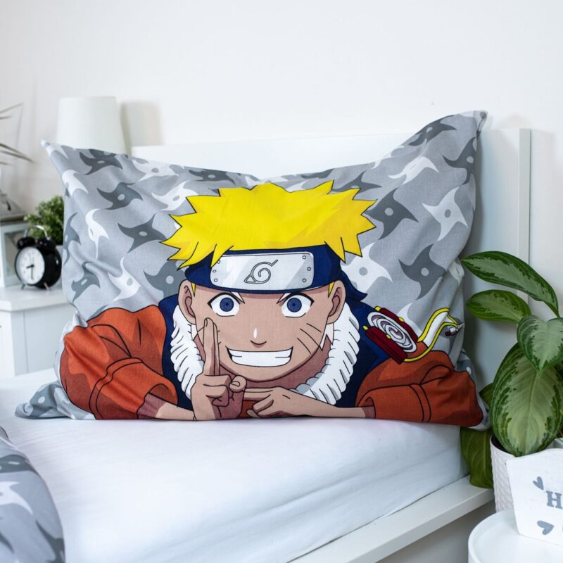 Naruto Dekbedovertrek Happy 140 x 200 cm Katoen 70 x 90 cm - Afbeelding 6