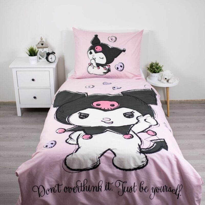 Kuromi Dekbedovertrek 140 X 200 cm - 70x90 cm - katoen - Afbeelding 2