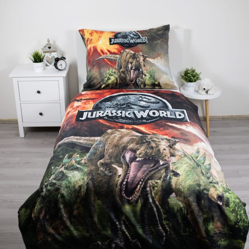 Jurassic World Dekbedovertrek Vulkaan 140 x 200 cm - Polyester - Afbeelding 2