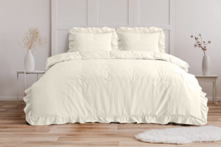 Sleeptime Ruffles Creme 200 x 200/220 cm