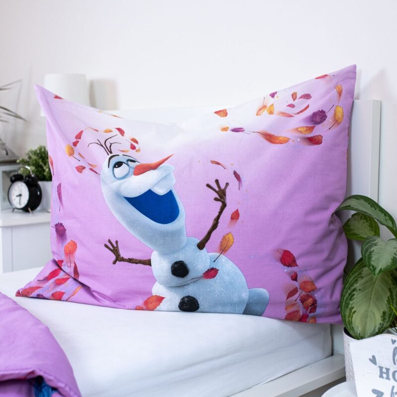 Disney Frozen Dekbedovertrek Magisch- 140 x 200 cm - Katoen - 70x90cm - Afbeelding 5