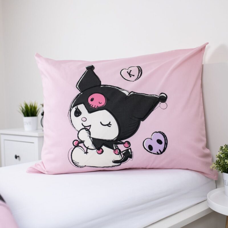 Kuromi Dekbedovertrek 140 X 200 cm - 70x90 cm - katoen - Afbeelding 5