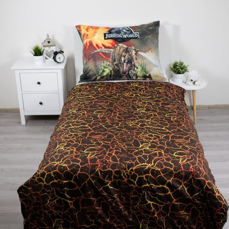Jurassic World Dekbedovertrek Vulkaan 140 x 200 cm - Polyester - Afbeelding 3