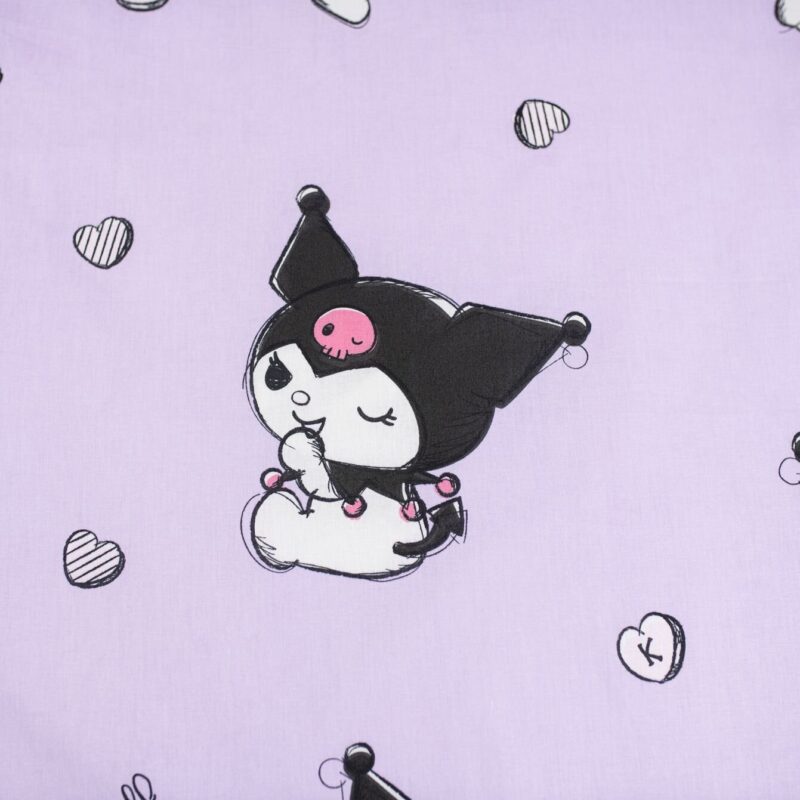 Kuromi Dekbedovertrek 140 X 200 cm - 70x90 cm - katoen - Afbeelding 4