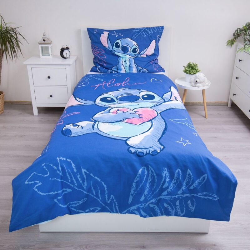 Stitch Aloha dekbedovertrek 140 x 200 cm - 70 x 90 cm - katoen - pre order - Afbeelding 3