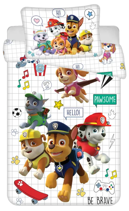 Paw Patrol Peuterdekbedovertrek - 100 x 135 cm - Katoen