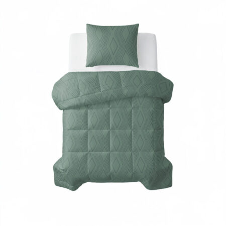 Sleeptime All-in one Lazy dekbed Dorian Groen 140 x 200 Met Kussensloop cm