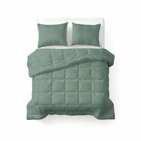 Sleeptime All-in one Lazy dekbed Dorian Groen 240 x 220 Met Kussenslopen cm
