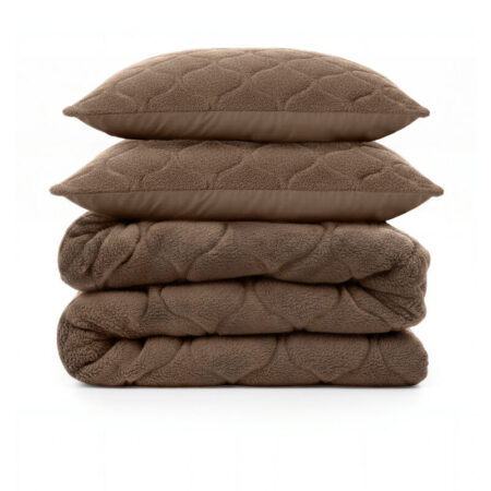 Sleeptime Lazy Dekbed Teddy Taupe/Bruin 200 x 200 Met Luxe Kussenslopen cm